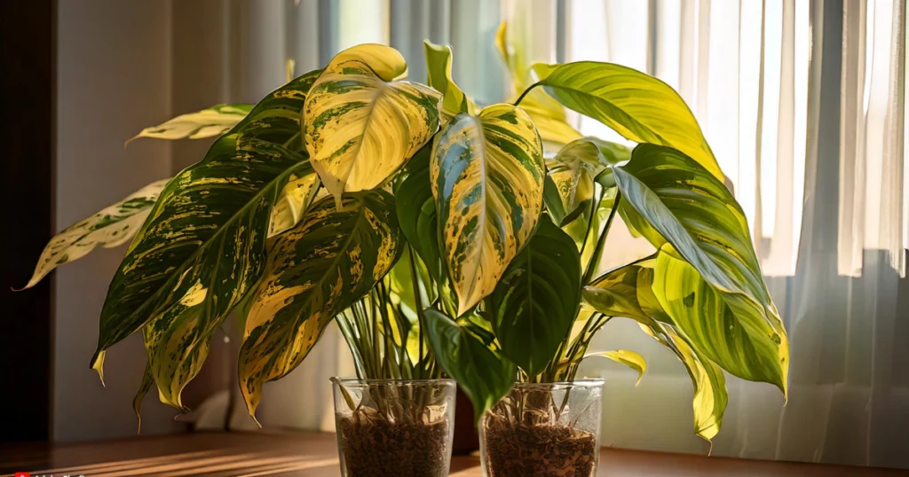 Prayer Plant with yellowing, curling leaves showing signs of distress, illustrating common Prayer Plant Problems.